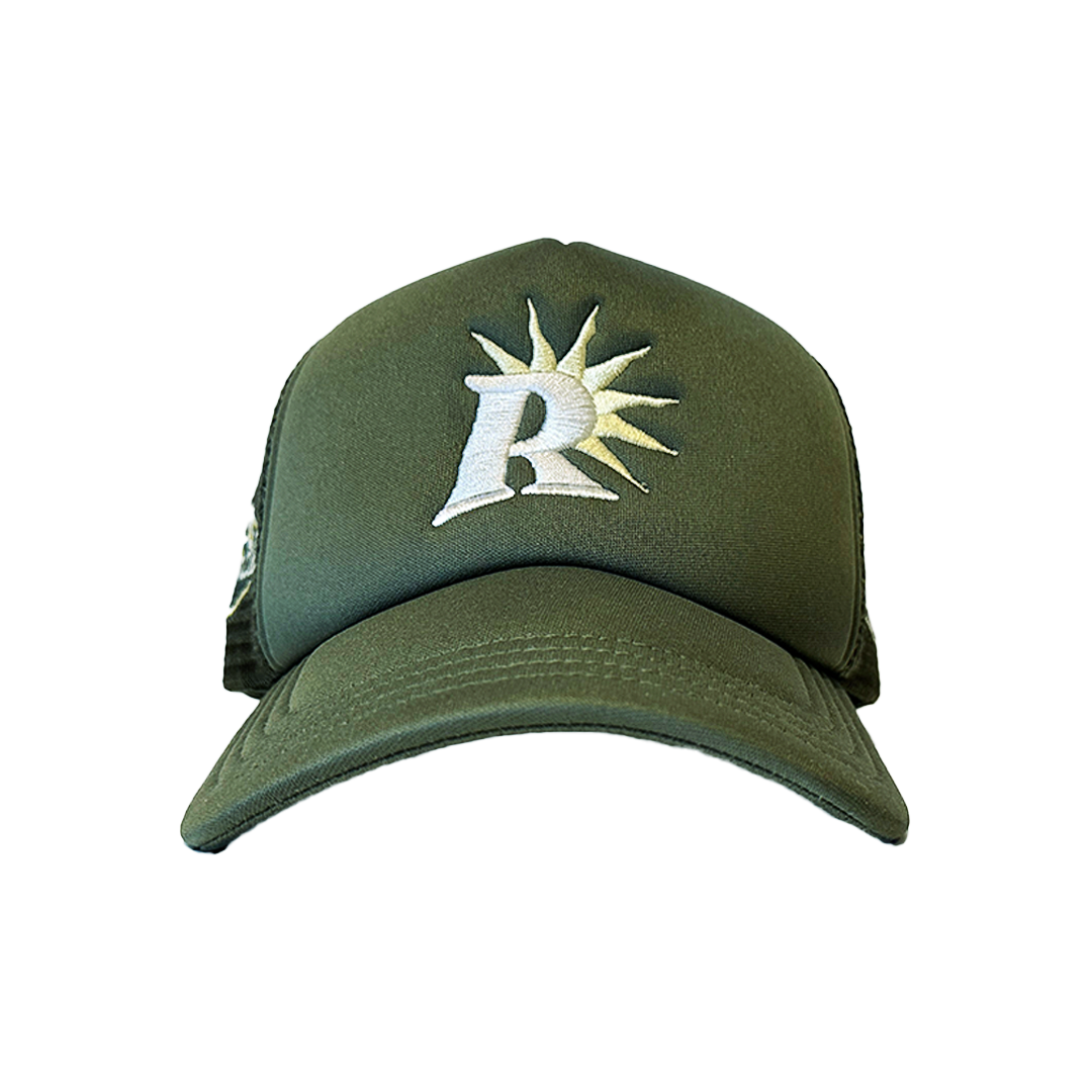 Army Green "Hall of Fame" Trucker